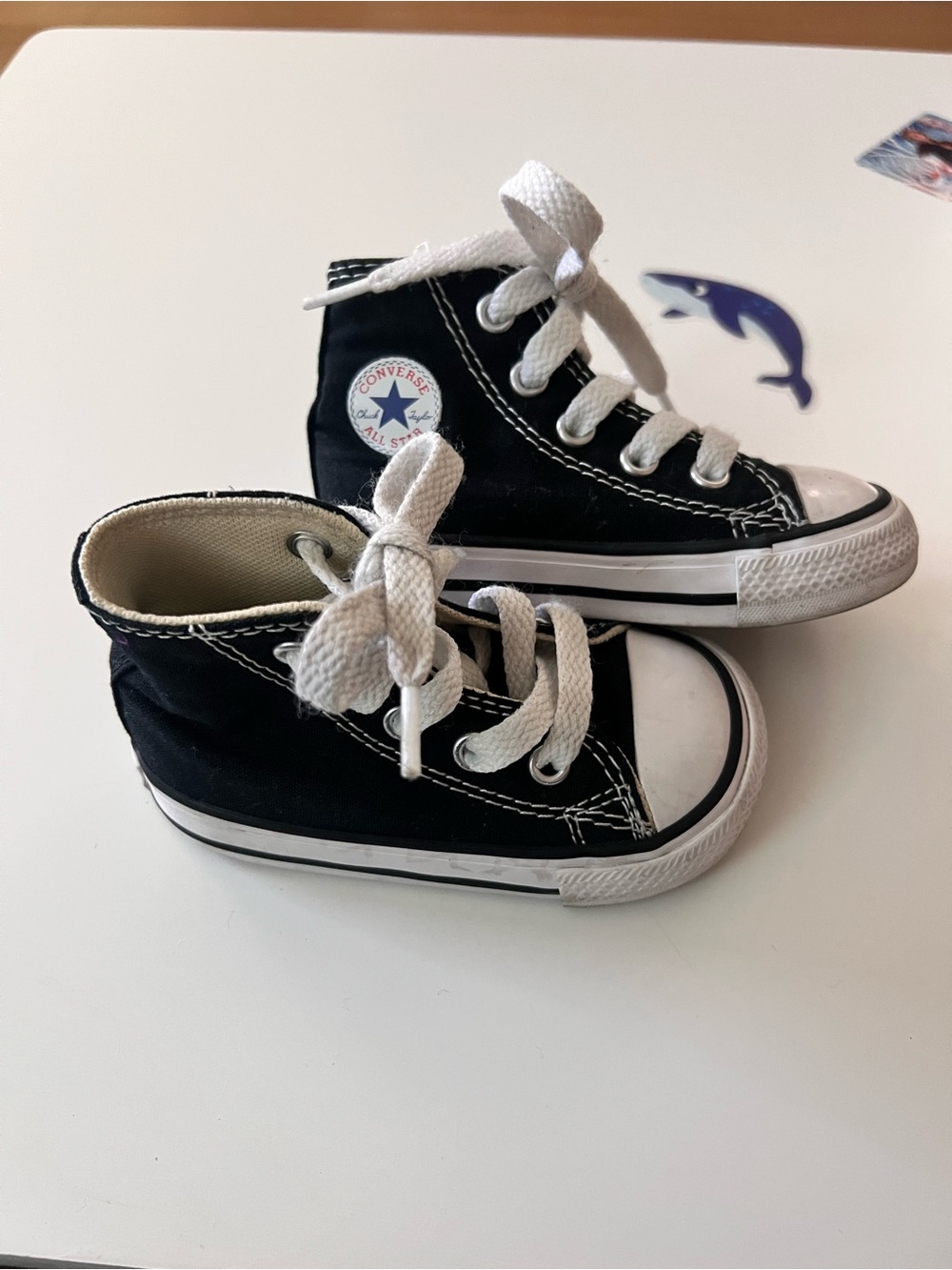 Converse Kids High-Top Sneakers in Black and White